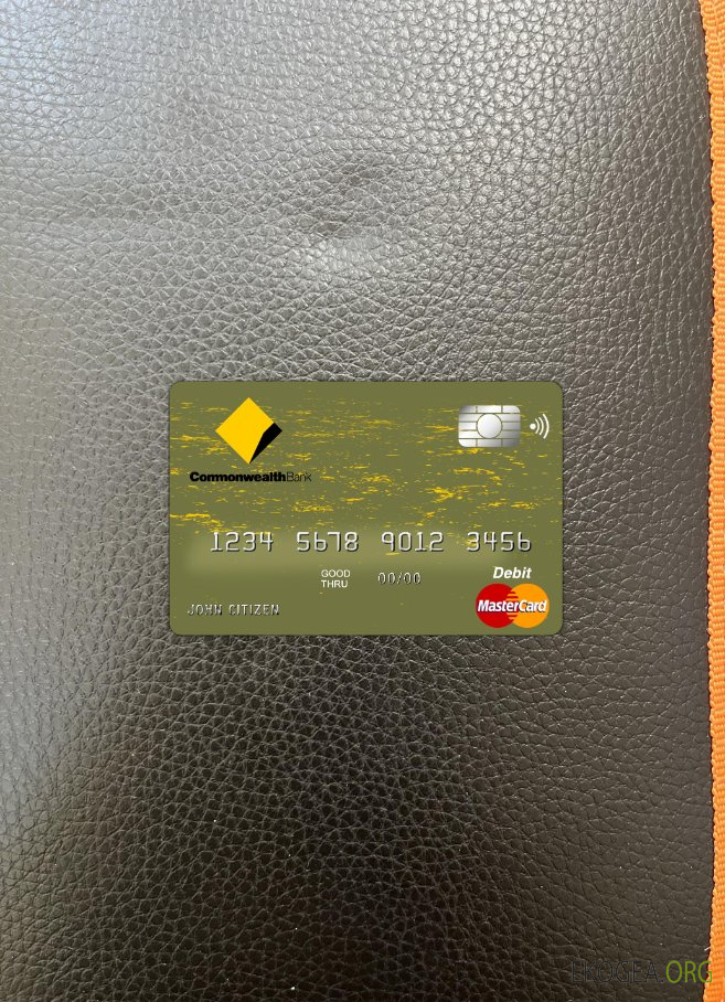 Photolook de la carte principale de la banque du Commonwealth d'Australie